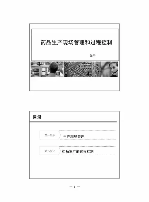 生产现场管理和过程控制