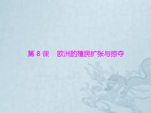 高考岳麓版历史必修2课件第2单元 第8课 欧洲的殖民扩张与掠夺(共26张ppt)
