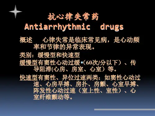 抗心律失常药ppt课件