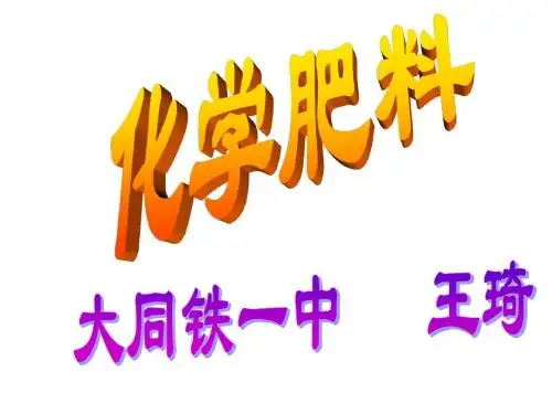 九年级化学盐-化学肥料