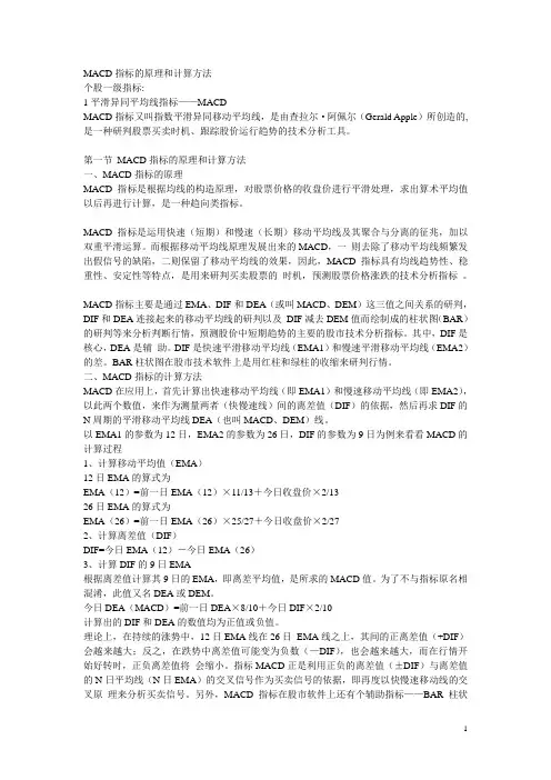 MACD指标的原理和计算方法
