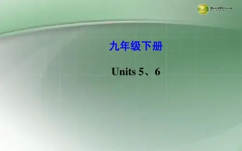 【世纪金榜】(新课标)2014年中考英语总复习 九年级下册 Units 5-6课件