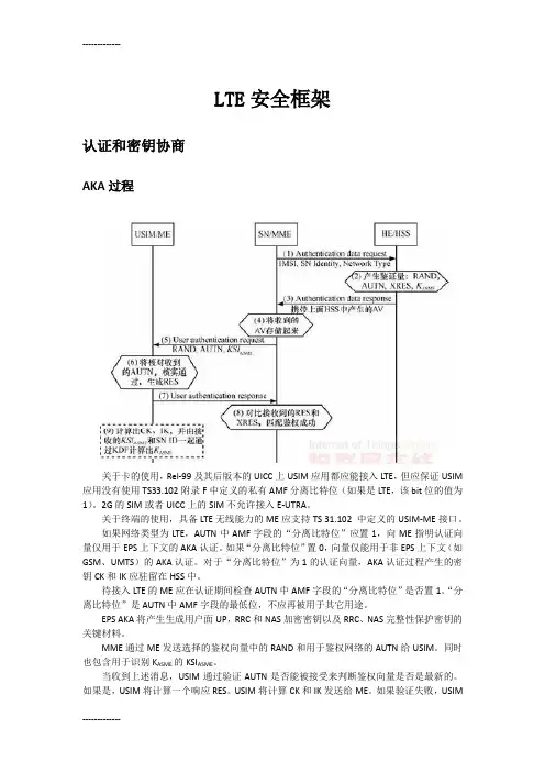 [整理]LTE NAS 安全相关过程 24.301 33.401.