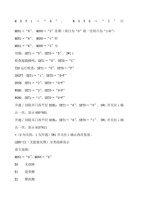 凌云故障码