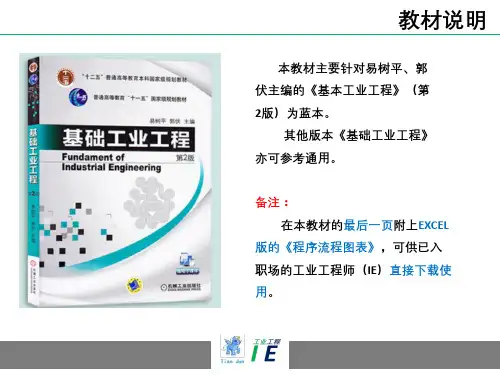 基础工业工程(IE)教材:程序分析(附有空白流程图表格,可供大家直接下载使用,齐二石版本)