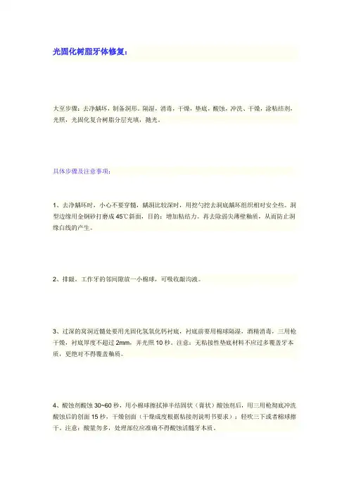 树脂要点