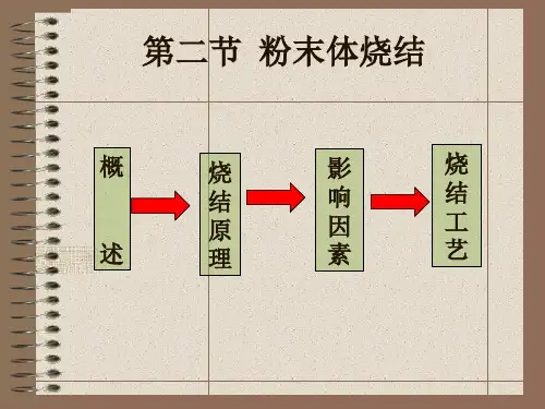 材料工程基础课件-第六章 第二节 粉末体的烧结