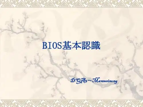 BIOS基本认识