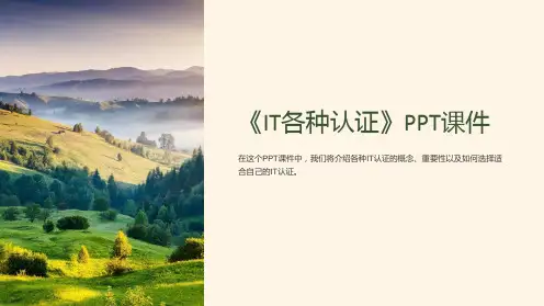 《IT各种认证》课件