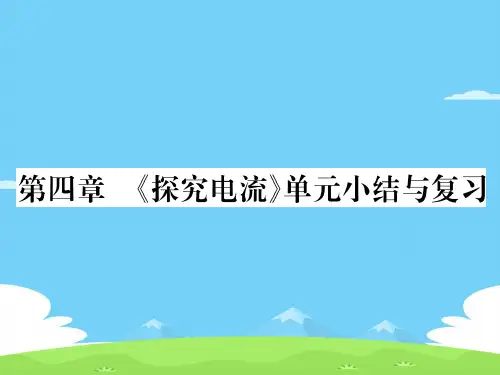 第4章  《探究电流》单元小结与复习—2020秋九年级物理上册教科版课堂复习课件