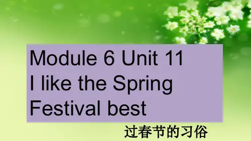 【广州版】六年级英语上册 Unit 11 I like the spring festival