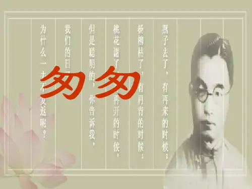 《匆匆》优秀课件ppt