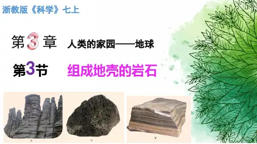 用组成地壳的岩石(浙教版科学)
