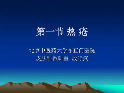 蛇串疮、热疮