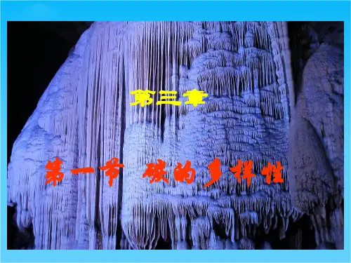 高一鲁科版化学必修1课件 第3章 第1节 碳的多样性
