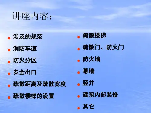建筑设计防火要点