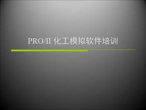 ProII化工模拟软件教程