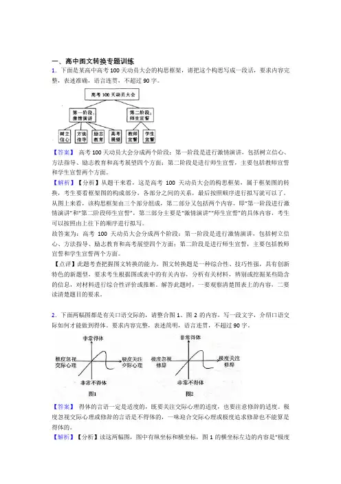 【语文】语文图文转换的专项培优练习题(含答案)含答案