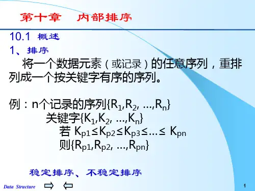 第十章内部排序