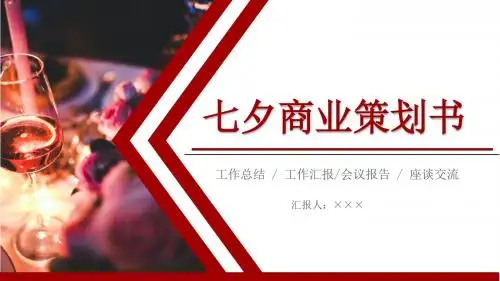 七夕商业策划书PPT