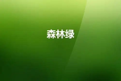 颜色系列之【森林绿】渐变PPT模板
