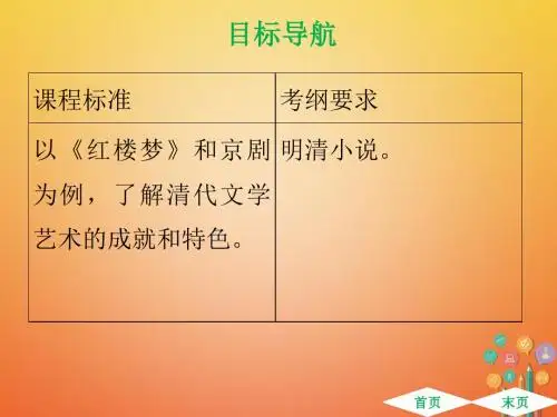 春七年级历史下册第三单元明清时期统一多民族国家的巩固与发展第21课清朝前期的文学艺术课件新人教版2
