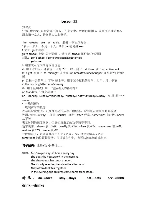 新概念英语第一册55-56