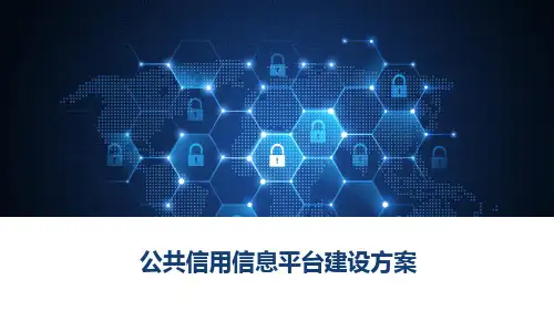 公共信用信息平台建设方案