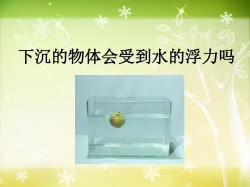 《下沉的物体会受到水的浮力吗》沉和浮PPT课件3