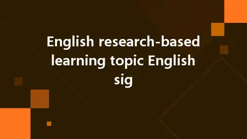 英语研究性学习课题:旅游景区的标识英语