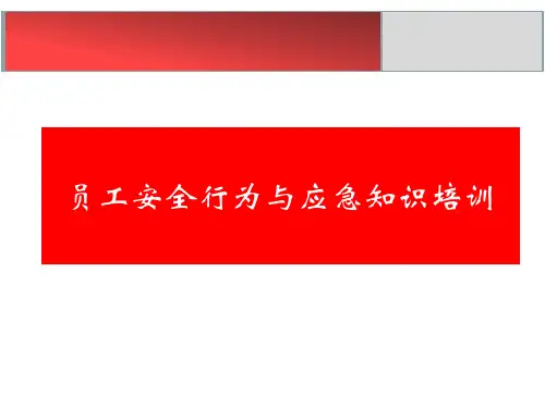 企业员工应急培训