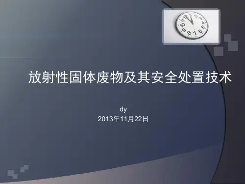 放射性固体废物及其安全处置技术(最新)