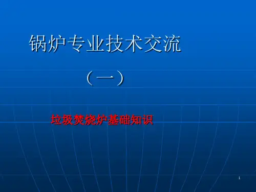 生活垃圾焚烧炉基础知识ppt课件