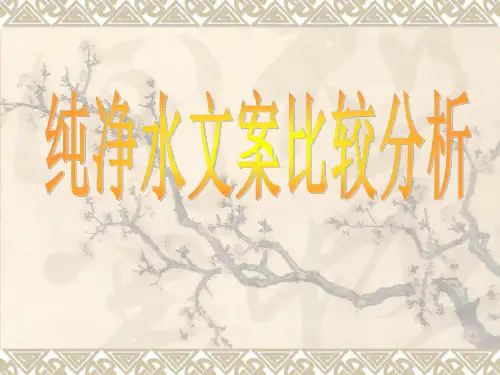 纯净水广告文案比较分析