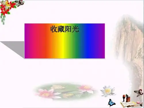 六年级语文上册第22课收藏阳光PPT课件3西师大版
