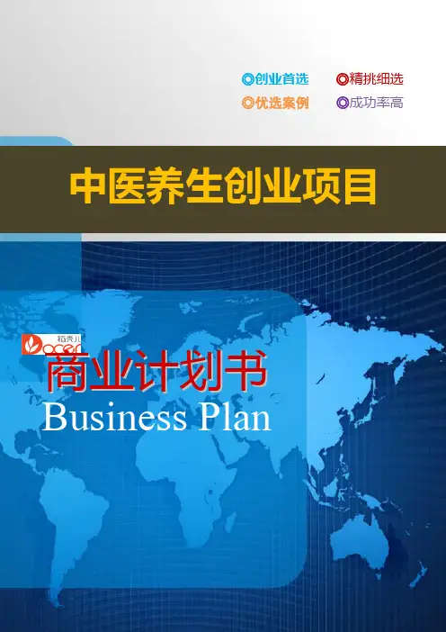 中医养生项目创业(商业)计划书