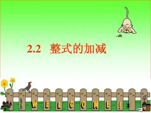 2.2整式的加减(3)- 七年级数学上册 新人教版