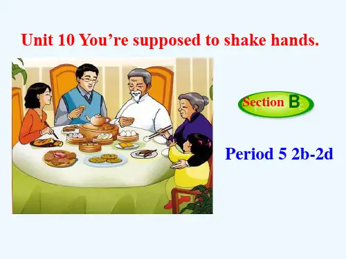 人教版九年级英语unit10Section B(2b-2d)