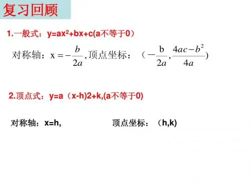 用待定系数法求二次函数解析式