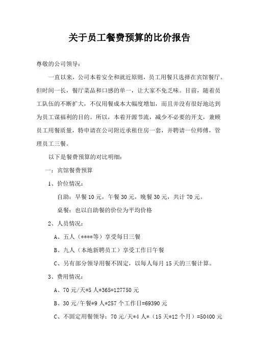预算方案