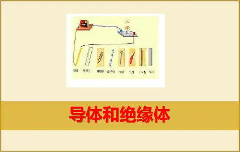 苏教版科学四年级上 13.导体和绝缘体