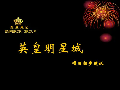 上海英皇明星城项目初步建议