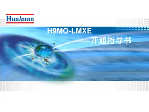 H9MO-LMXE开通指导书