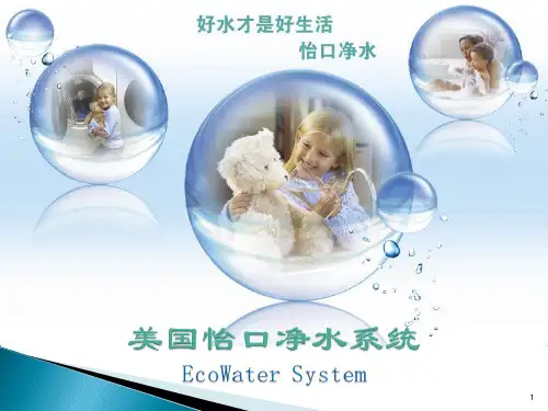 美国怡口全屋水处理介绍ppt课件