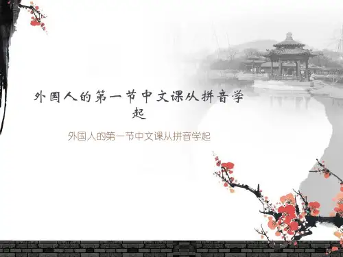 外国人的第一节中文课从拼音学起