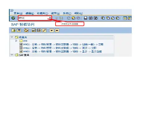 凭证冲销-MF41