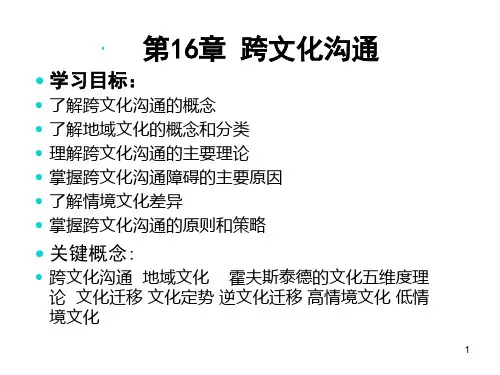 管理沟通之跨文化沟通