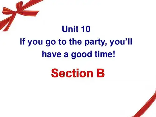 八上Unit10 Section B