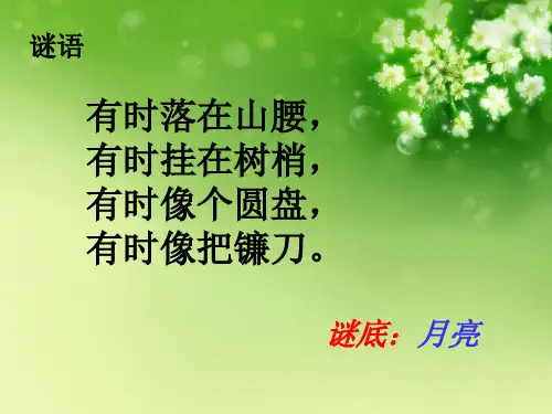二年级语文上册 摘月亮课件2 湘教版