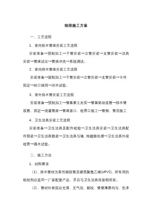 给排水施工组织设计 2